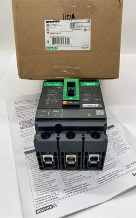 Square D HDL36110 PowerPacT™ Circuit Breaker, 600V 110Amp 