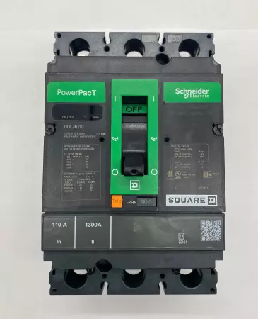 Square D HDL36110 PowerPacT™ Circuit Breaker, 600V 110Amp 