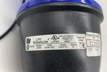 Federal Signal LP3M-012-048B LP3 Streamline Blue Light 