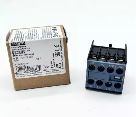 NEW Siemens 3RH2911-1FA22 Auxiliary Switch 
