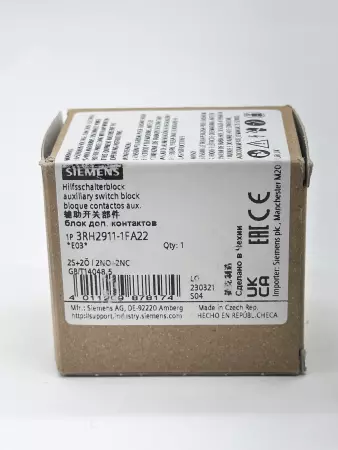 NEW Siemens 3RH2911-1FA22 Auxiliary Switch 