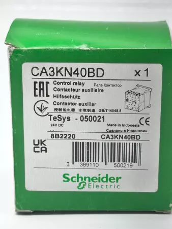 NEW Schneider Electric CA3KN40BD Control Relay 600VAC 10Amp 24VDC 