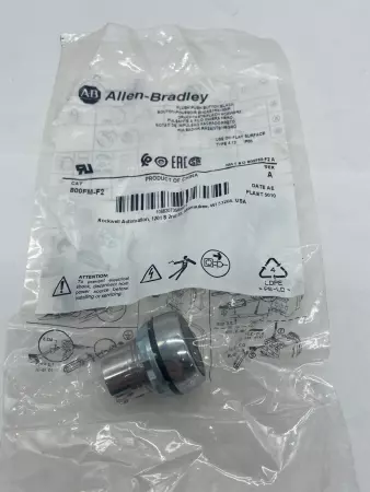 Allen-Bradley 800FM-F2 SER.A Flush Pushbutton, Black 