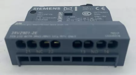  Siemens 3RV2901-2E Auxiliary Contact Block 