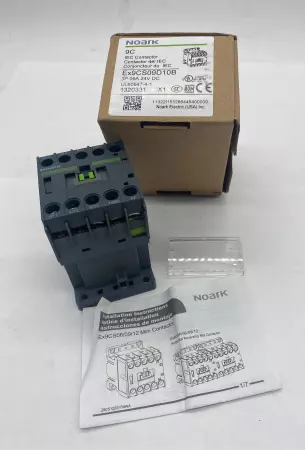 Noark EX9CS09D10B Contactor, Coil Voltage 24V DC 9Amp 