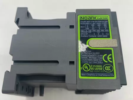 Noark EX9CS09D10B Contactor, Coil Voltage 24V DC 9Amp 
