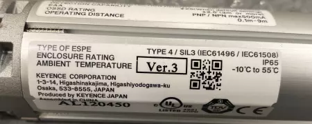 Keyence SL-V44H-T Light Curtain Transmitter Sensor 