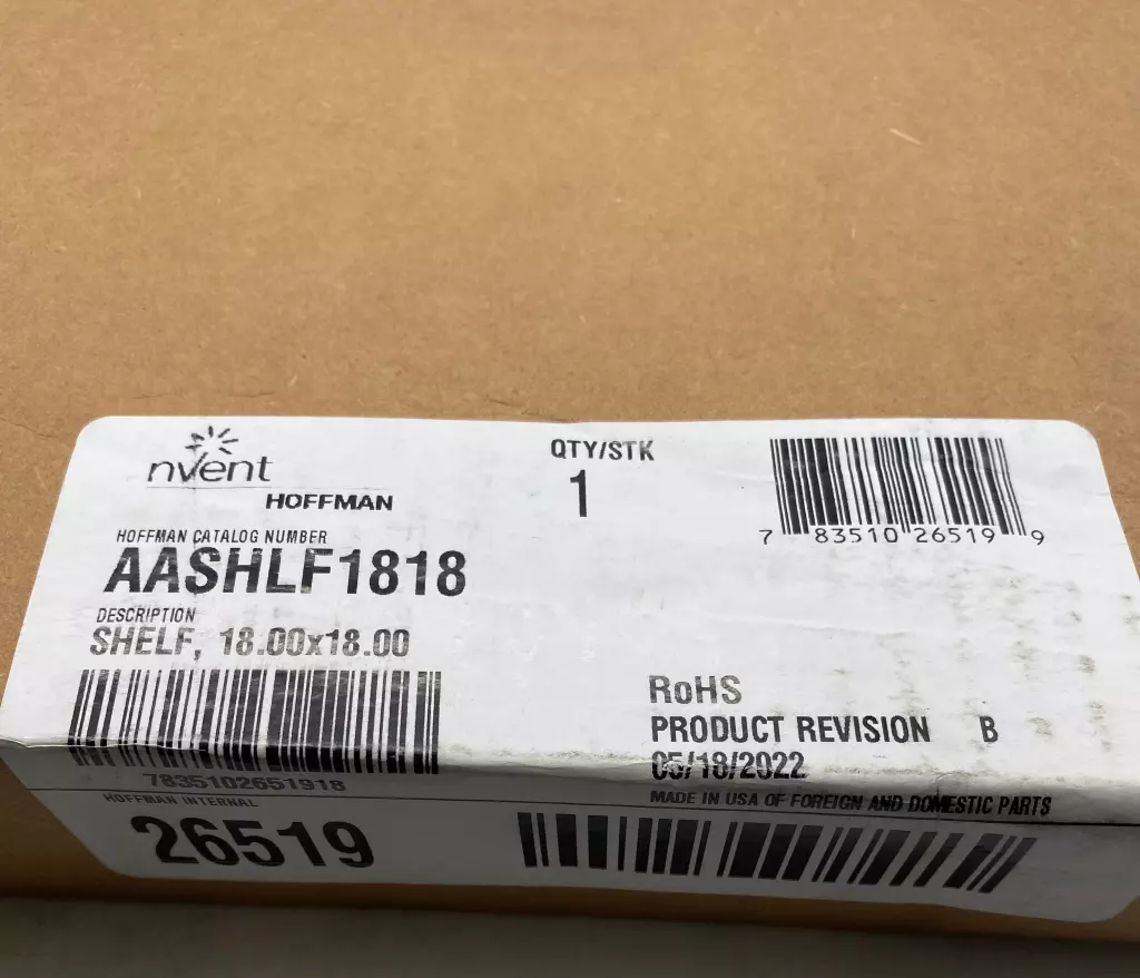 Hoffman AASHLF1818 Folding Shelf/Rack, 18
