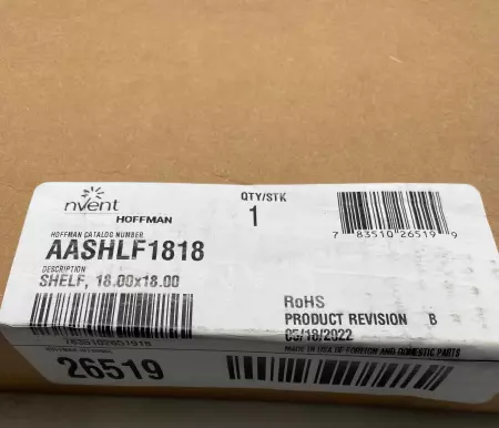 Hoffman AASHLF1818 Folding Shelf/Rack, 18