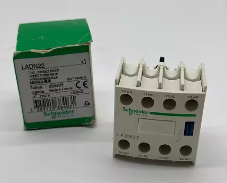 Schneider Electric LADN22 Auxiliary Contact Block 600VAC 10Amp 