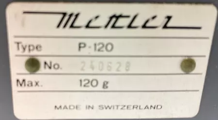  Metler P-120 Precision Analog Table Top Scale 