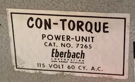  Eberbach 7265 Con-Torque Motor Power Unit Homogenizer Stirrer Mixer 