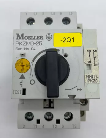 Moeller PKZMO-25 Motor Starter/Circuit Breaker 690VAC 250VDC 25Amp 3-Pole 
