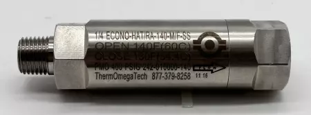 THERM OMEGA TECH 1/4 ECONO-HAT/RA-140-M/F-SS Temperature Relief Valve 