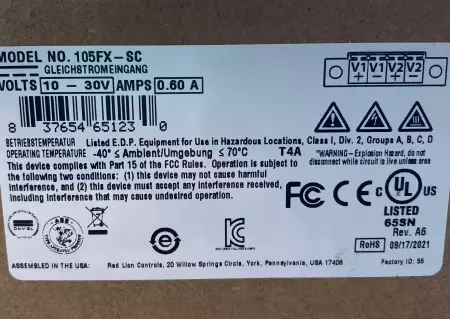 Red Lion Controls 150FX-SC Industrial 4-Port Ethernet Switch 