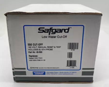 Safgard 45-550 Low Water Cut-off Control 