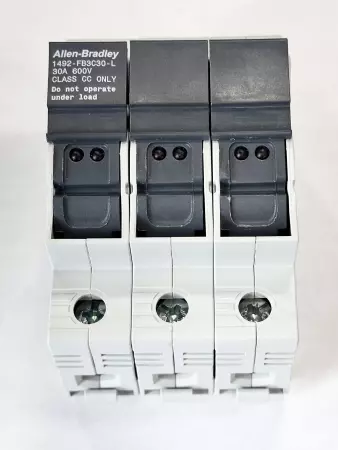 Allen-Bradley 1492-FB3C30-L SER.B Fuse Holder 3-Pole 30A 600V Class CC Only 