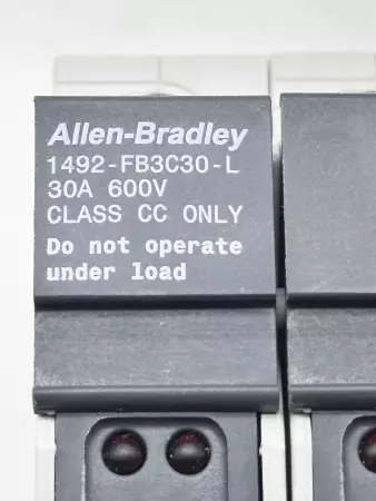 Allen-Bradley 1492-FB3C30-L SER.B Fuse Holder 3-Pole 30A 600V Class CC Only 