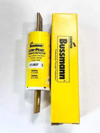 Bussmann LPJ-80SP Low-Peak Time Delay Fuse 600VAC 300VDC 80Amp Class J 