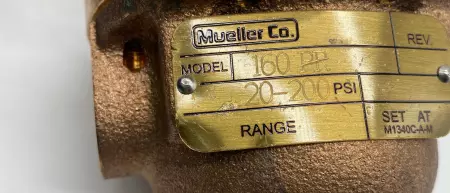  Mueller Co. 160 PR Pressure Reducing Pilot E5010F-LF 