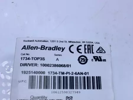 Allen-Bradley 1734-TOP3S SER.A POINT I/O Terminal Base 