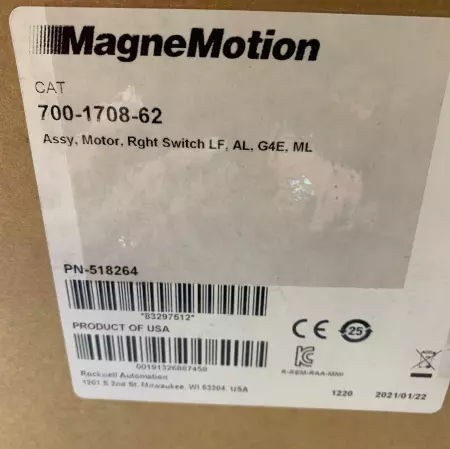 MagneMotion 700-1708-62 SER.A High Payload Right Switch  PN-518264 