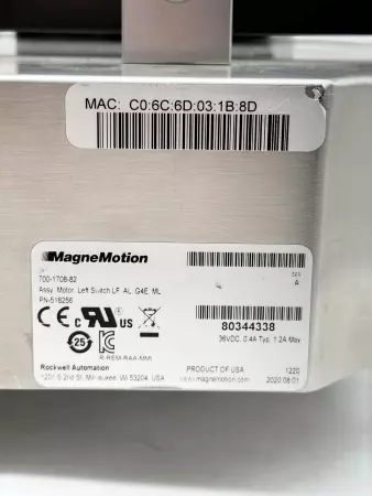 MagneMotion 700-1708-82 High Payload Left Switch  PN-518256 