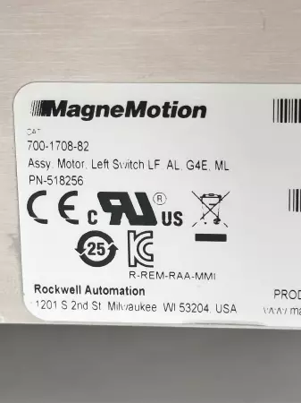MagneMotion 700-1708-82 High Payload Left Switch  PN-518256 