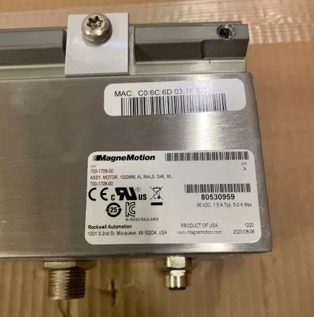 MagneMotion 700-1708-00 Motor Assembly, 1000mm Straight G4E ML 