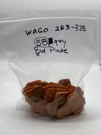  Wago 283-328 End and Intermediate Plate Lot of 58