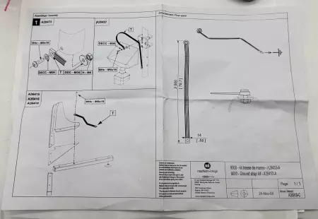 NEW Markem-Imaje A28453 Ground Strap Kit 