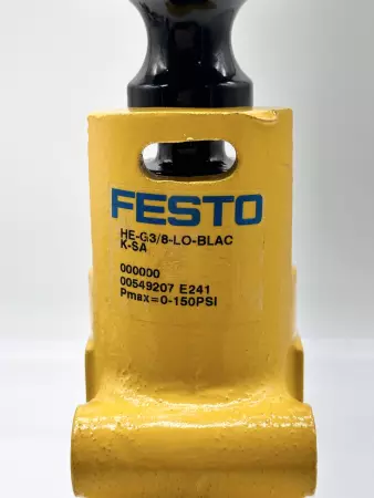 Festo HE-G3/8-LO-BLACK-SA Shut-Off Valve 