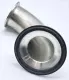 SANITARY SOLUTIONS EH181275D/B85P 90 Degree Round Elbow Fitting, Stainless 