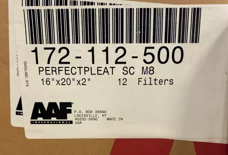 AAF 172-112-500 PerfectPleat® SC M8 Filters 16