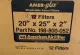  AAF American Air Filter 198-800-052 Panel Filter 20X25X