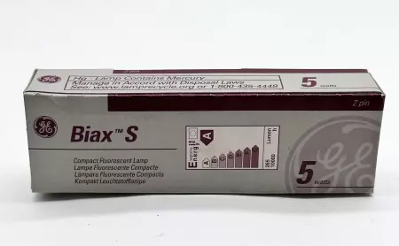 General Electric F5BX/840 W/ F58X/SPX41 Biax™S Compact Fluorescent Lamp 5W 