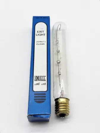 Extra 20T6-1/2/CL Exit Tubular Bulb 20W 