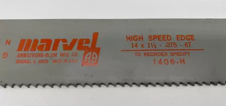 Armstrong-Blum 1406-H 6-Teeth High Speed Edge Saw Blade 14X1-1/2-0.075 