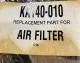 NEW KELTEC KA140-010 Air Filter Cartridge 