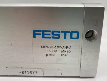 Festo ADN-50-100-A-P-A Pneumatic Air Cylinder 50mm Bore 100mm Stroke 