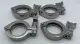 NEW VNE Corp. S200722-2 Stainless Clamps with Wing Nut Lot of 4