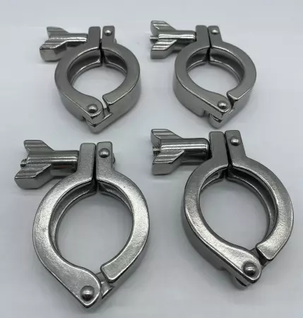 NEW VNE Corp. S200722-2 Stainless Clamps with Wing Nut Lot of 4