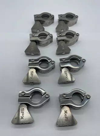 NEW SPX 8PCS Stainless Clamps W/Wing Nut for 1