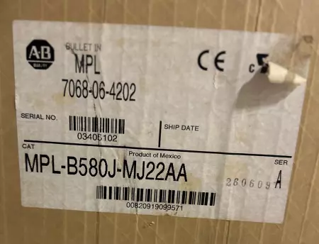 Allen-Bradley MPL-B580J-MJ22AA SER.A Servo Motor 165mm Frame 