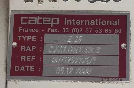 Catep International TYPE Z.25 Spiral Bevel Gearbox 