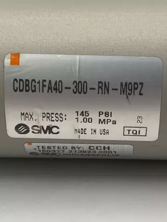 SMC CDBG1FA40-300-RN-M9PZ Pneumatic Cylinder 40mm Bore 300mm Stroke 