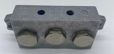  Festo VDMA24345D1 DA Solenoid Valve Base Plate with Fittings 