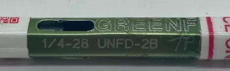  Greenf TP11 Go NoGo Thread Plug Gage 1/4-28 UNFD-2B 