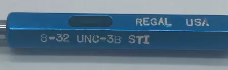 Regal Cutting Tools 8-32 UNC-3B STI Thread Plug Gage Go .1843, NoGo .1862 