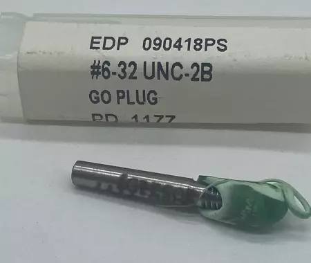 NEW Regal Cutting Tools 6-32 UNC-2B Go PD 0.1177 Thread Plug Gage 